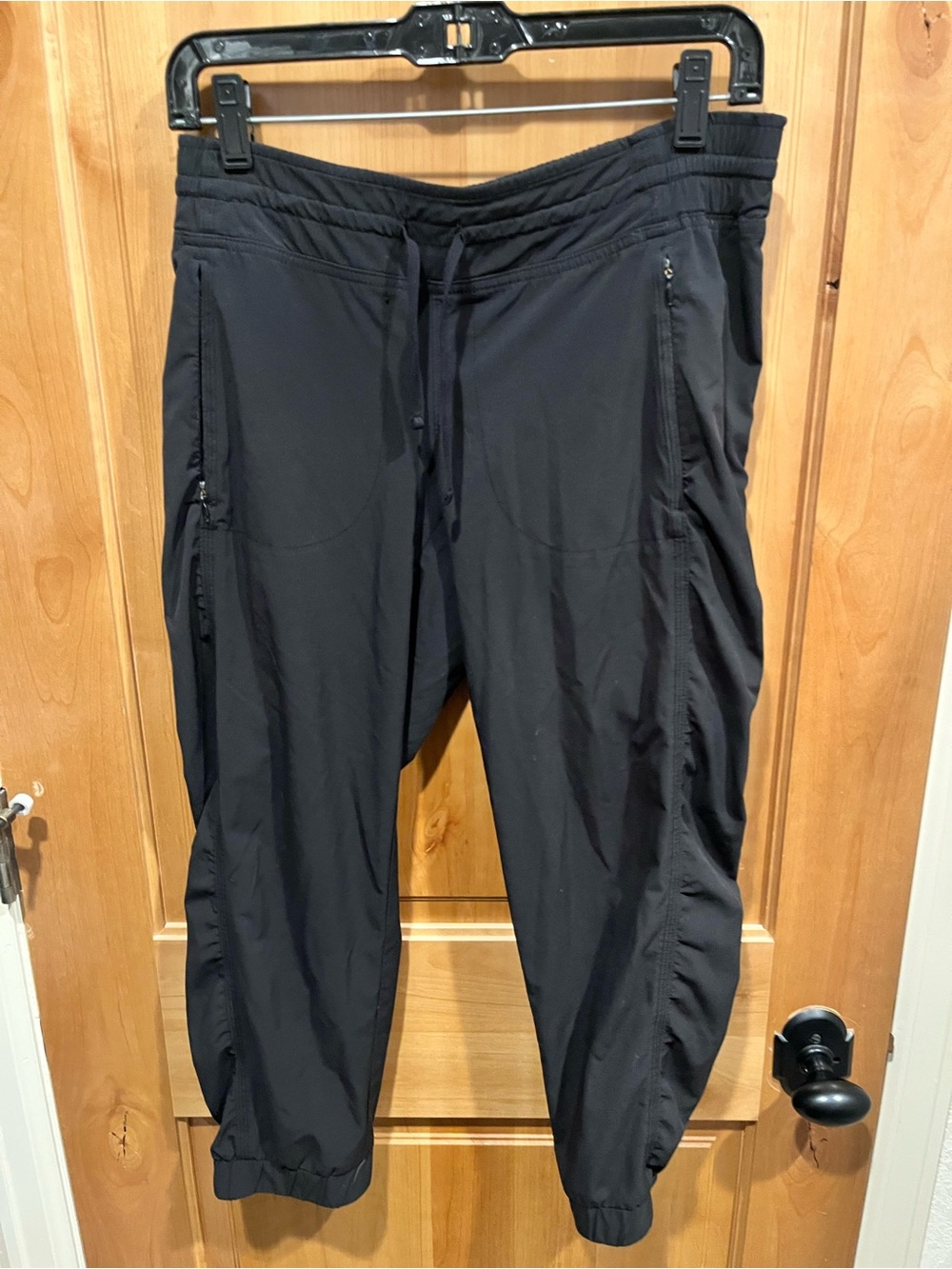 Athleta Black Women's Zip Pocket Track Joggers